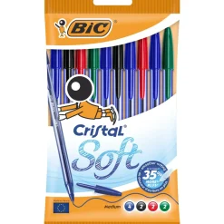 Esferográfica Cristal Soft 10 unidades (várias cores)