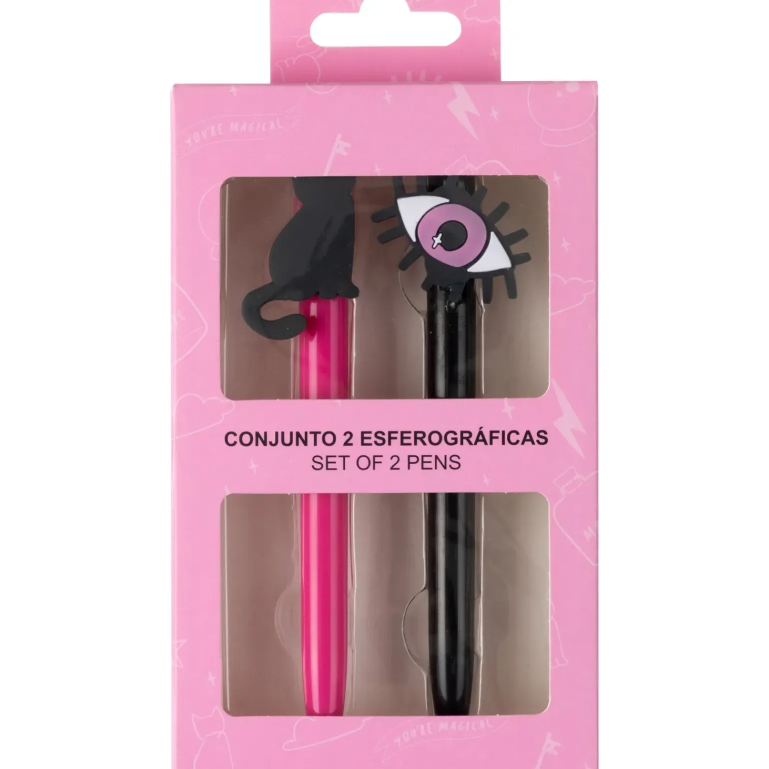 Esferográfica Eye Pink Magic 2 unidades (artigo sortido)