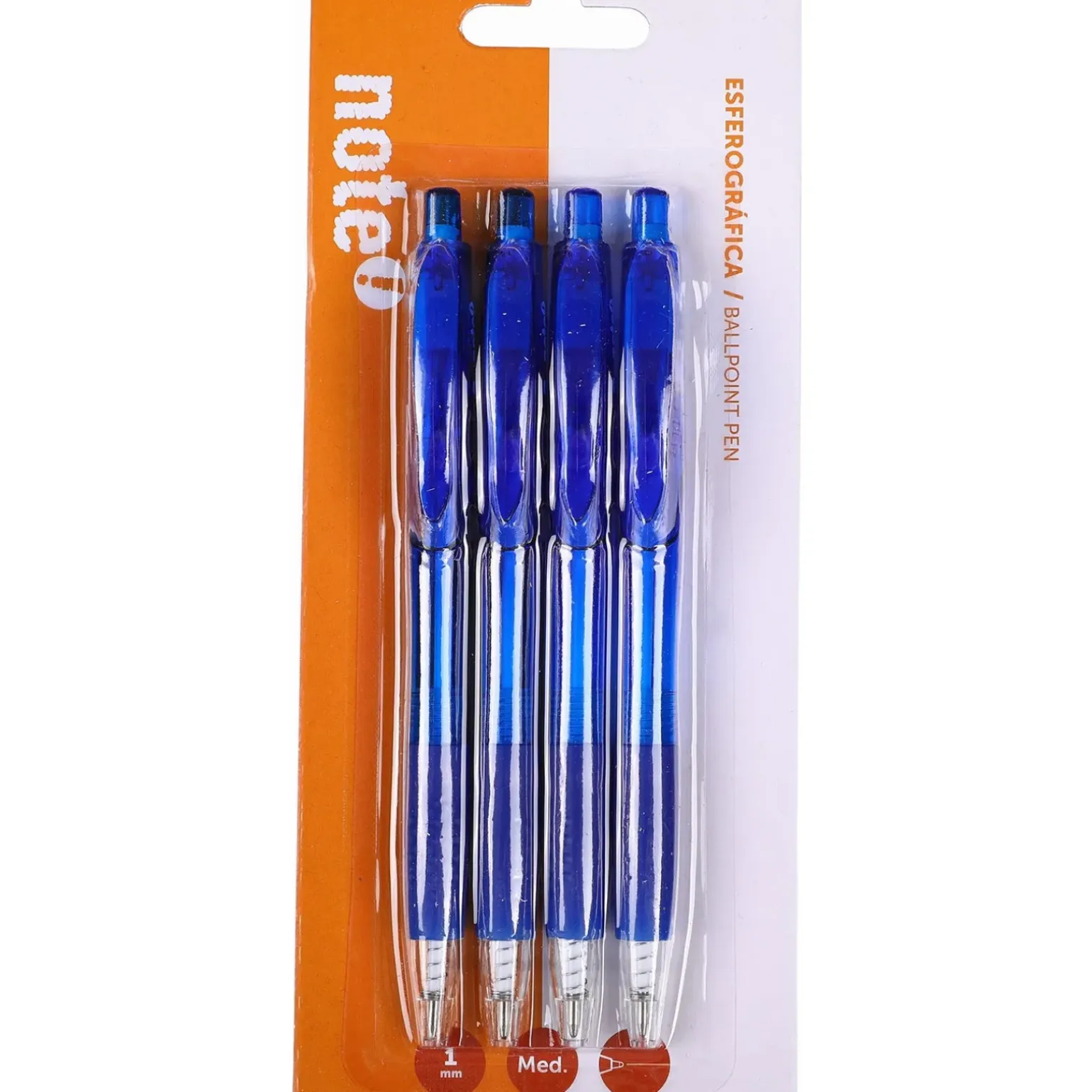 Esferográfica Retrátil de Tinta Azul