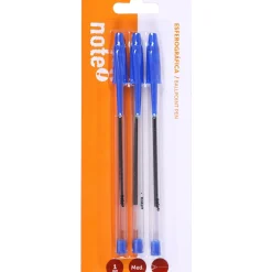 Esferográfica Transparente de Tinta Azul