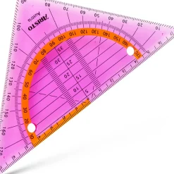 Esquadro Geométrico 16Cm Geoflex Rosa Aristo