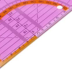 Esquadro Geométrico 16Cm Geoflex Rosa Aristo
