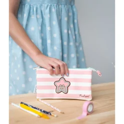 Estojo Triplo Pusheen - Rose Collection