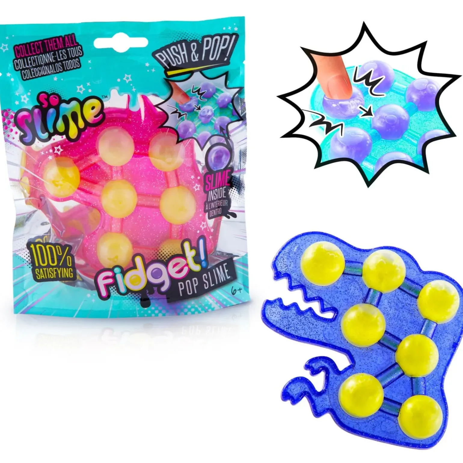 Fidget Pop Slime (vários modelos)