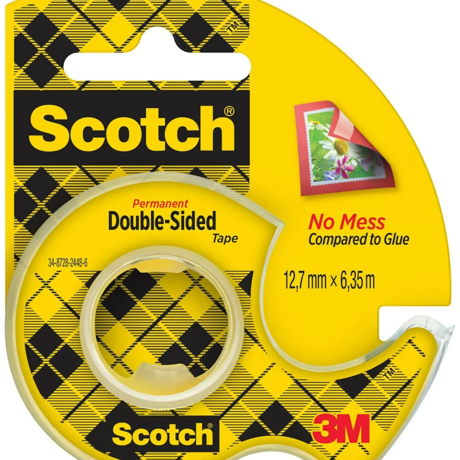 Fita Cola Dupla Face Com Desenho Scotch