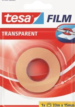 Fita Cola Transparente 33m x 15mm