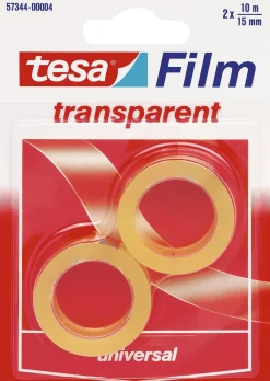 Fita Cola Transparente 10m x 15mm 2 unidades Tesa