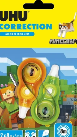 Fita Corretora Micro Roller 8M 2 Unidades Uhu