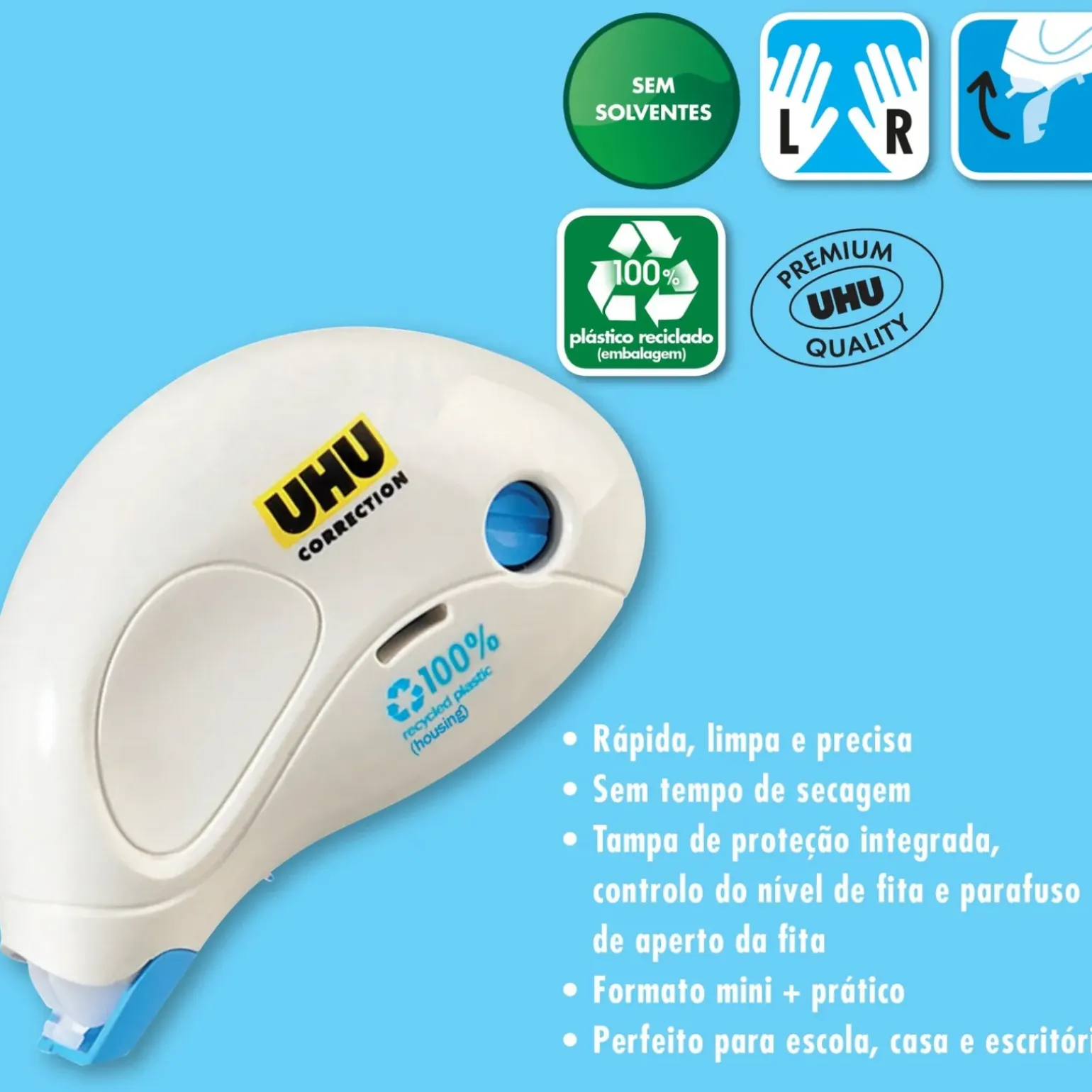 Fita Corretora 5mm x 10m UHU