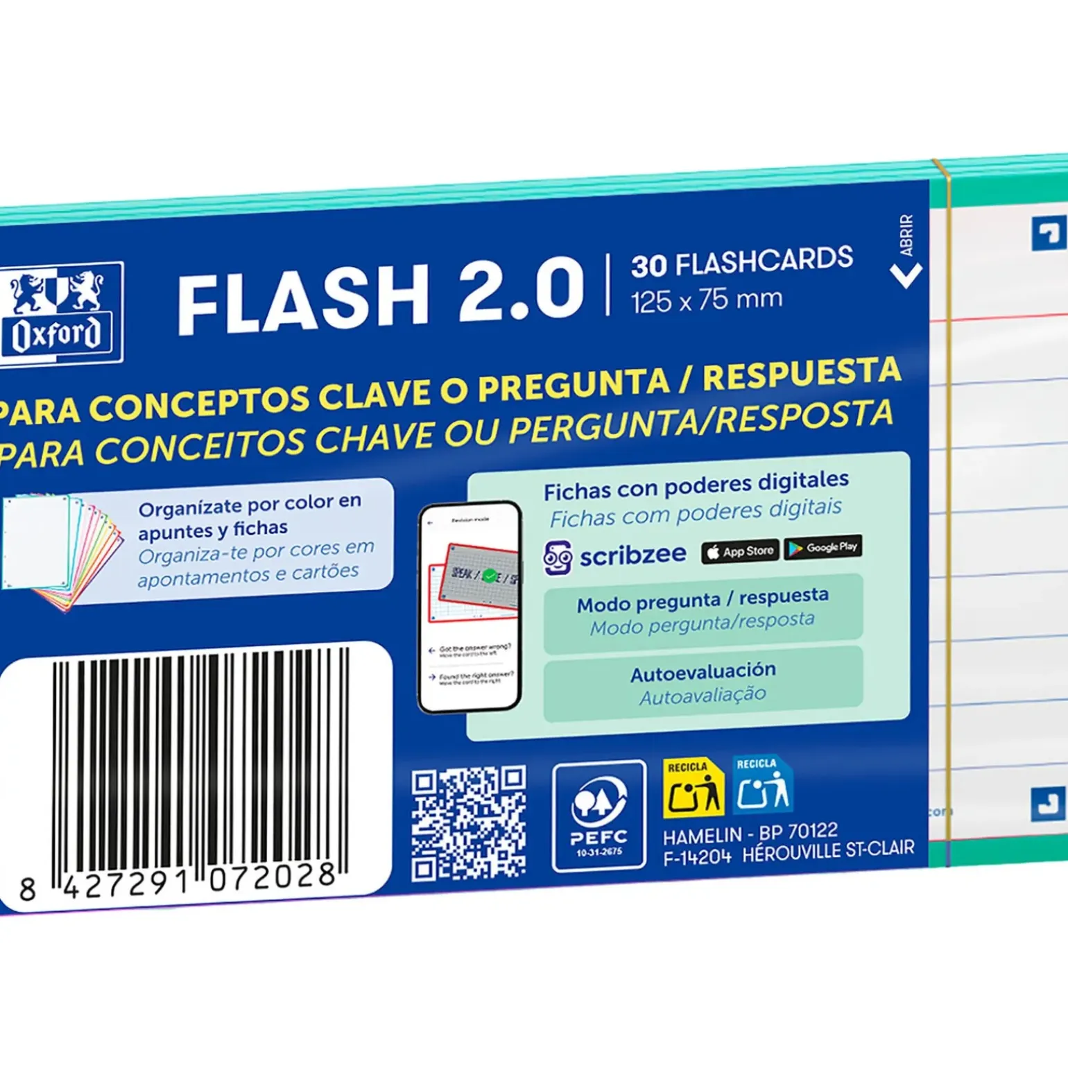 Flashcards 2.0 A7 30 Folhas Icemint Oxford