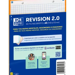 Flashcards 2.0 A5 30 Folhas Quadriculado Laranja Oxford