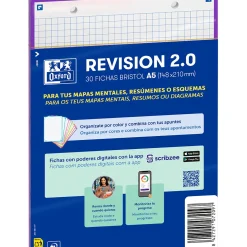 Flashcards 2.0 A5 30 Folhas Quadriculado Roxo Oxford