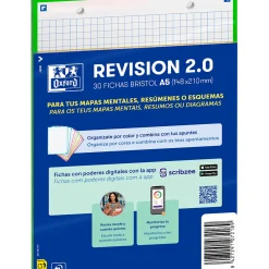 Flashcards 2.0 A5 30 Folhas Quadriculado Verde Oxford