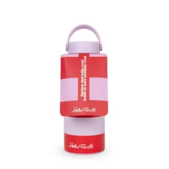 Garrafa Cap. 1L - Red And Pink Stripe