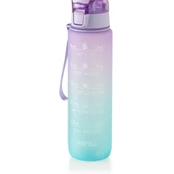Garrafa Plástico Lilás e Azul 1 Litro