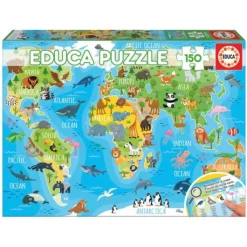 Geopuzzles - Mapa Mundo Educa