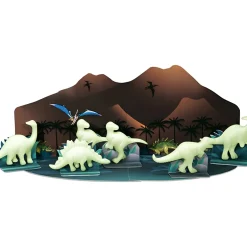 Glow-In-The-Dark 3D Dinosaurs