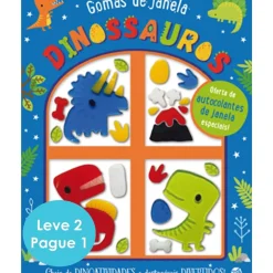 Gomas de Janela-Dinossauros e Arco-íris