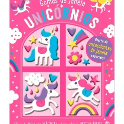 Gomas de Janela - Unicórnios Livro de Atividades com Oferta de Autocolantes