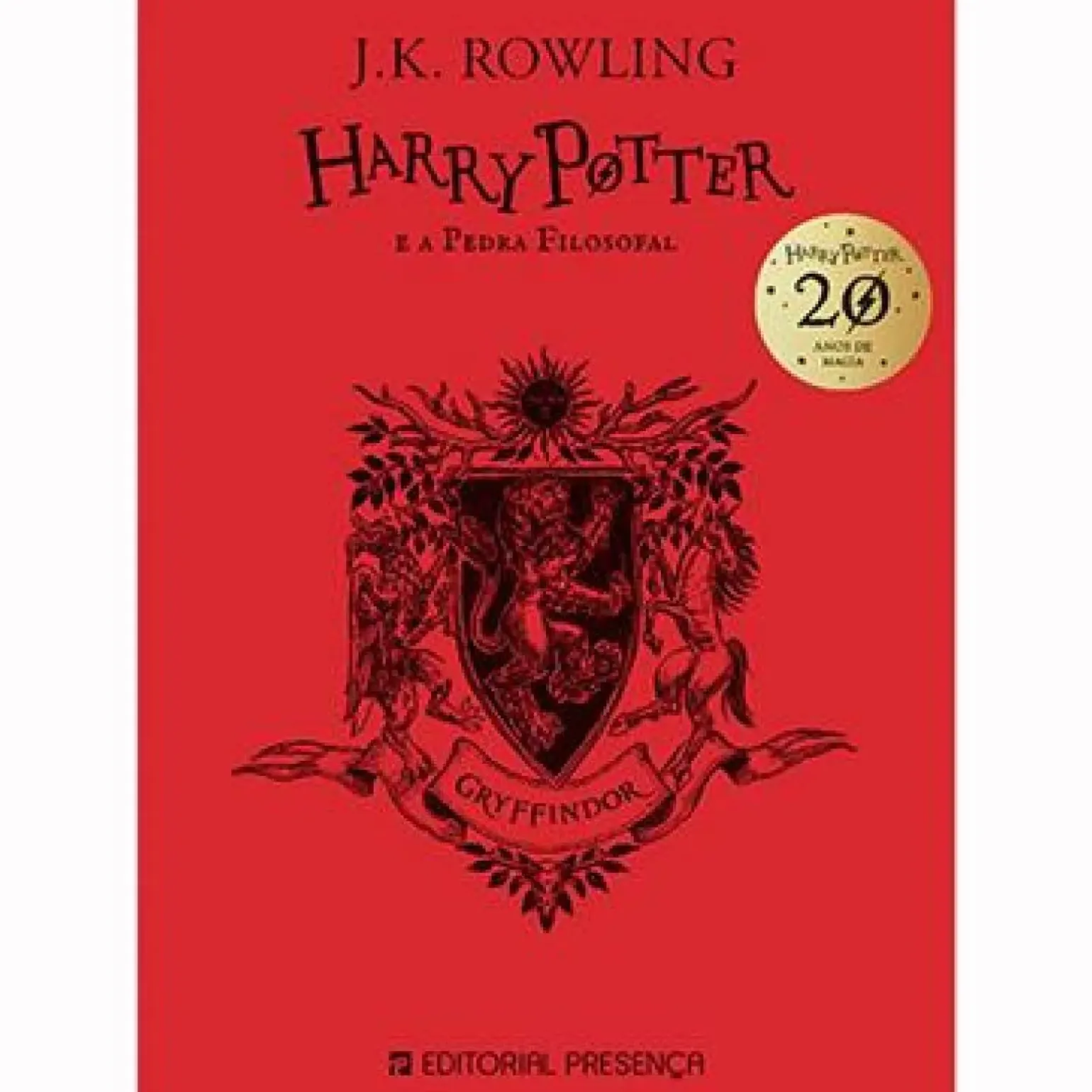 Harry Potter e a Pedra Filosofal 20 Anos - Gryffindor de J. K. Rowling