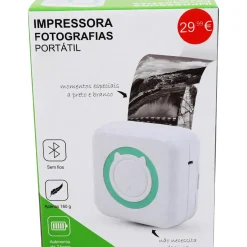 Impressora Fotografias Portátil Sem Fios