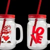 Jarro com Palhinha Cap. 450ml - Valentine