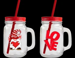 Jarro com Palhinha Cap. 450ml - Valentine
