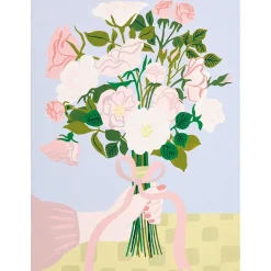 Kit Pintura Por Números - Bouquet Rosas