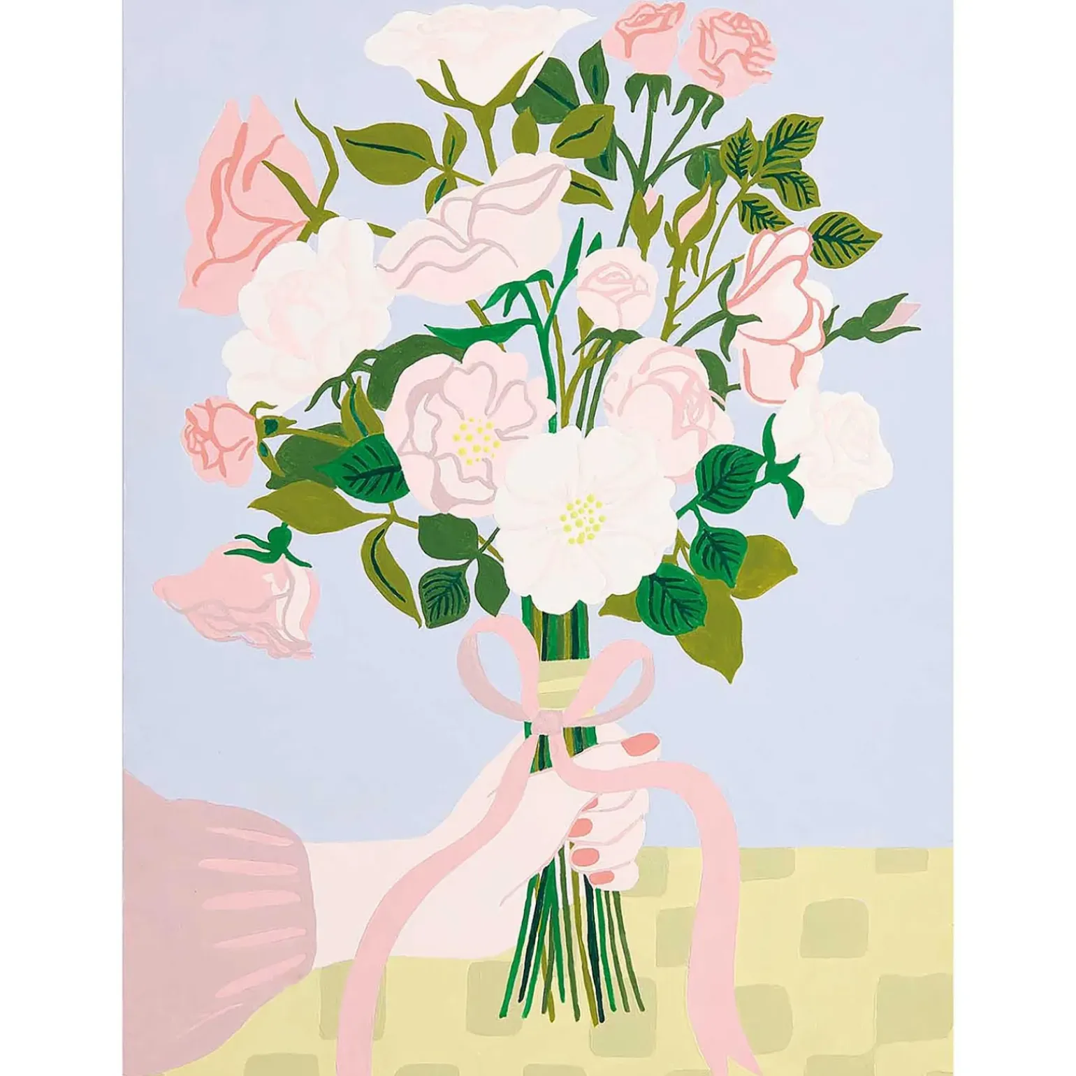 Kit Pintura Por Números - Bouquet Rosas