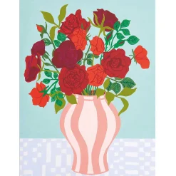 Kit Pintura Por Números - Jarra de Rosas