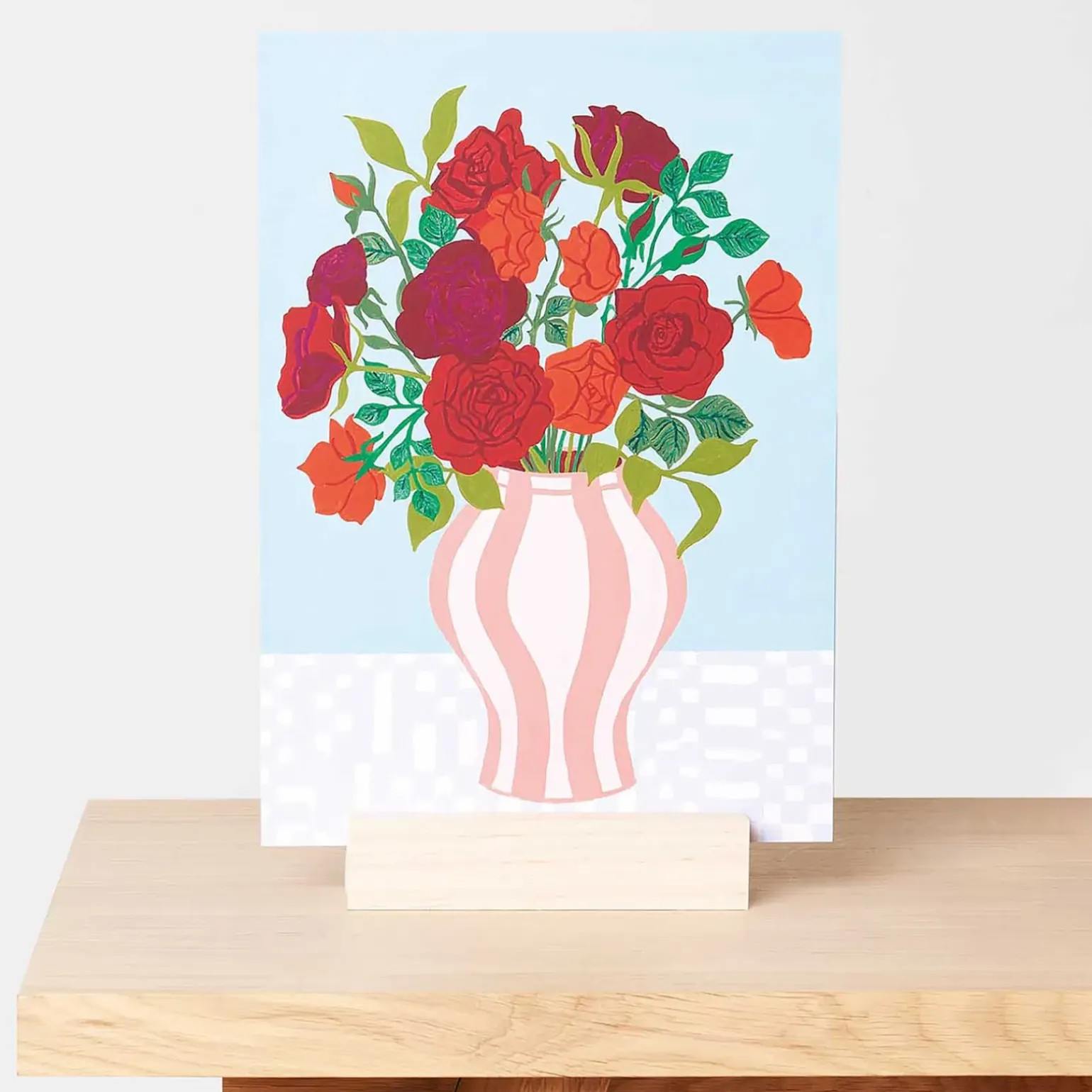 Kit Pintura Por Números - Jarra de Rosas