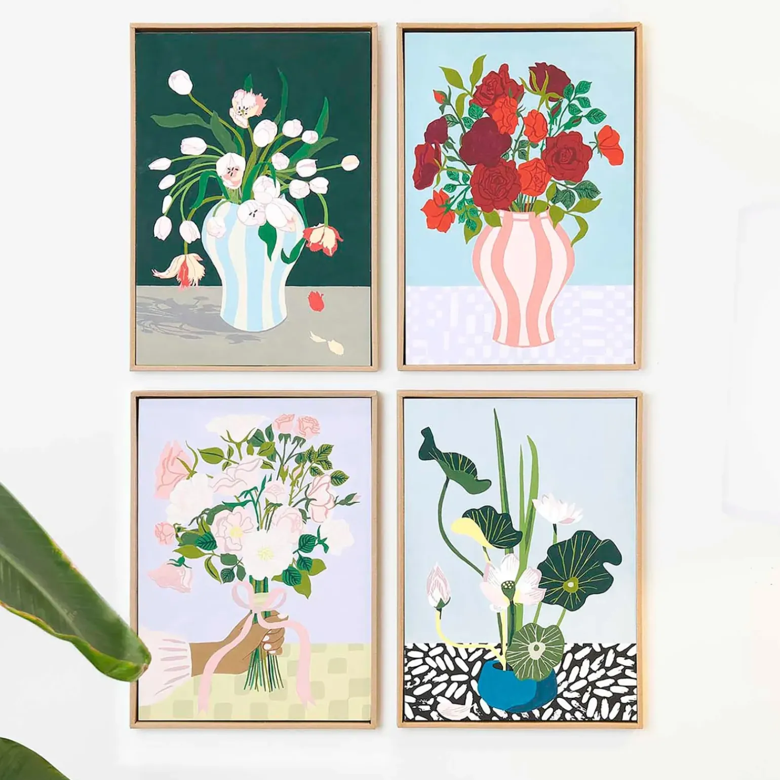 Kit Pintura Por Números - Jarra de Rosas