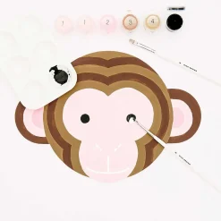 Kit Pintura Por Números - Kids Macaco