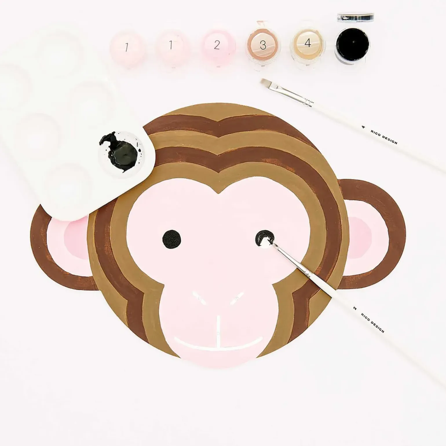 Kit Pintura Por Números - Kids Macaco