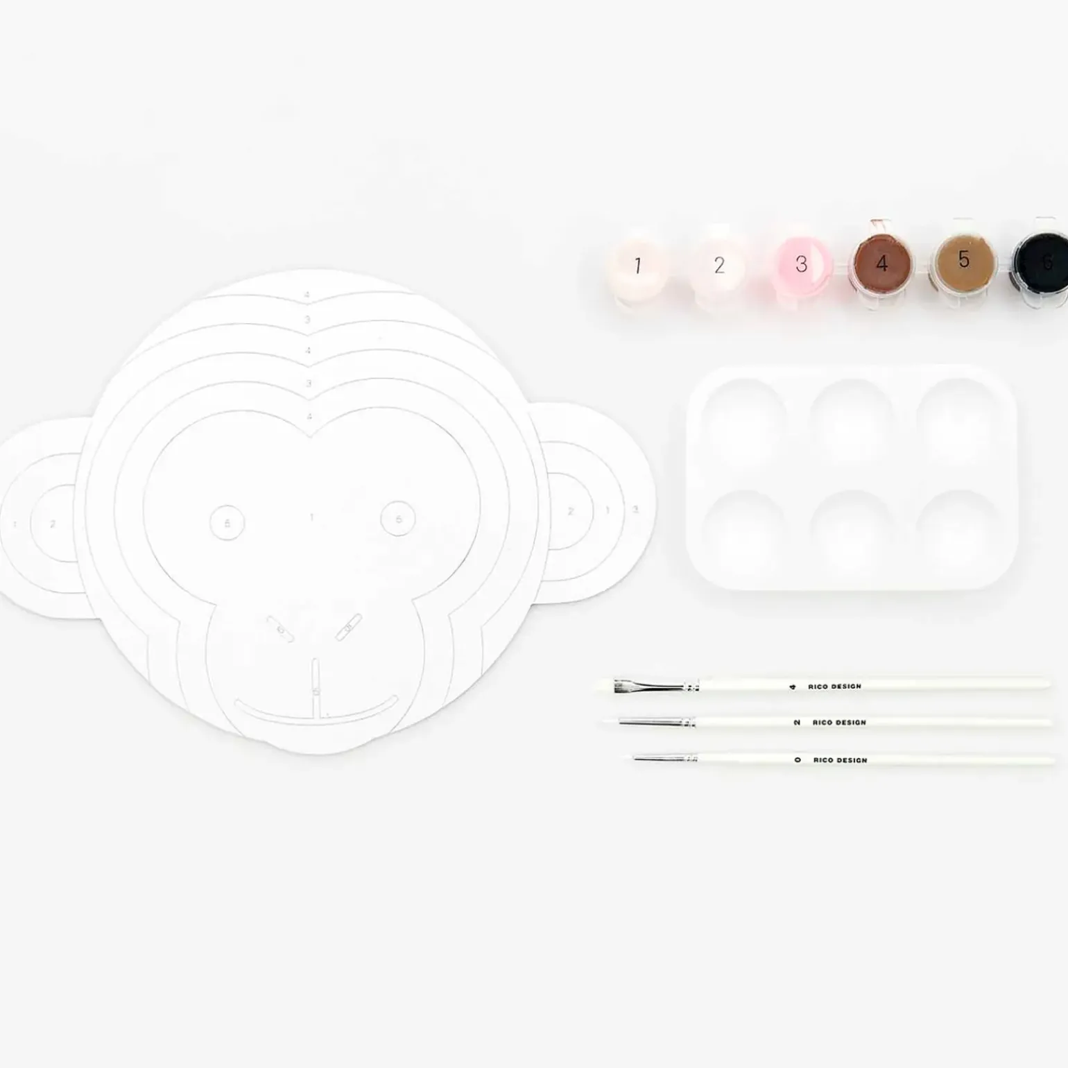Kit Pintura Por Números - Kids Macaco