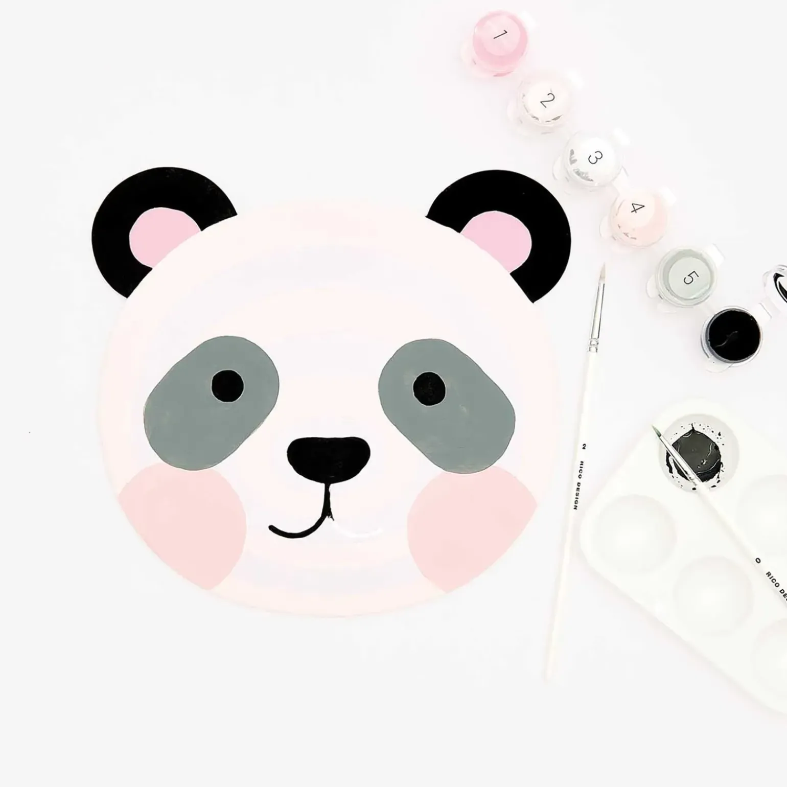 Kit Pintura Por Números - Kids Panda