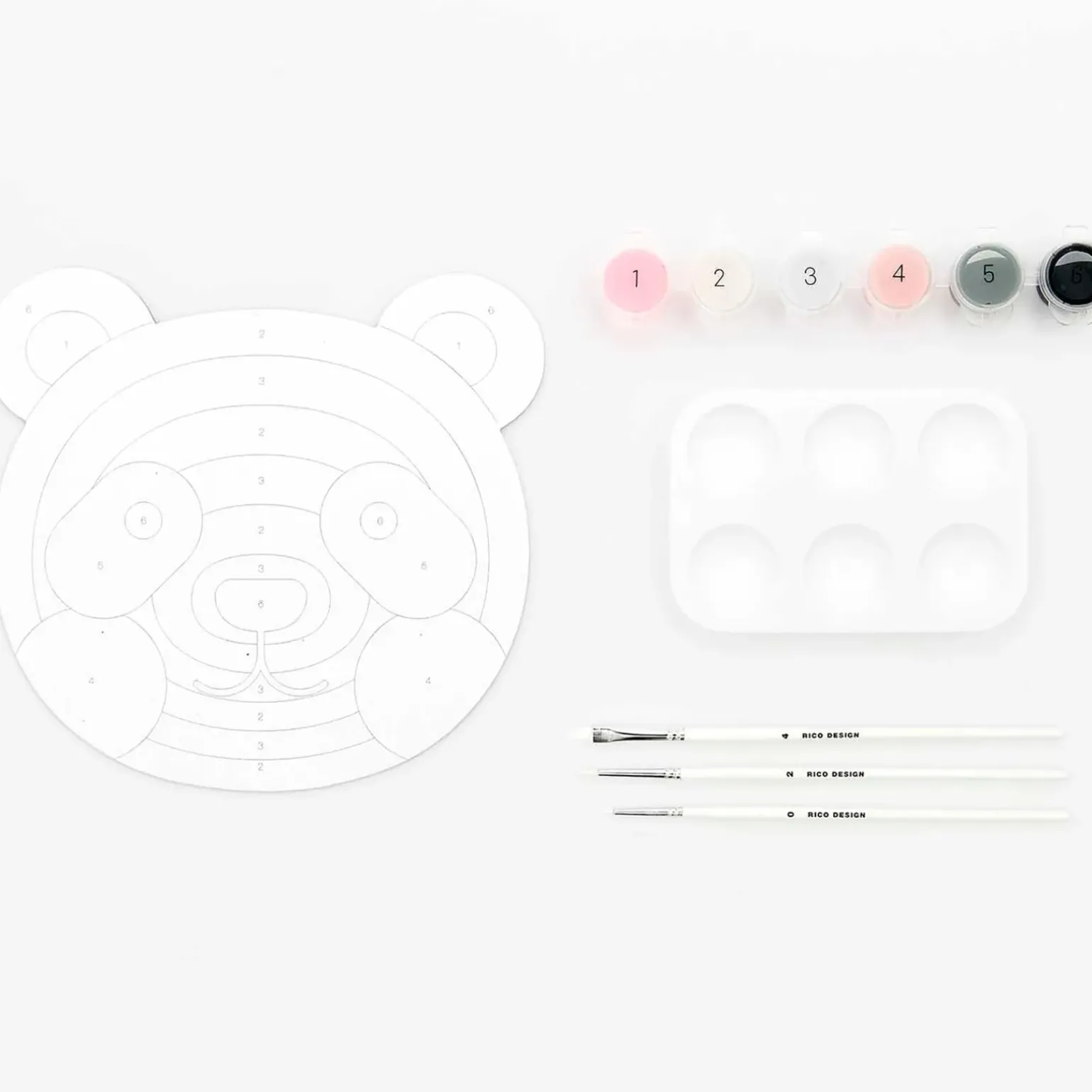Kit Pintura Por Números - Kids Panda