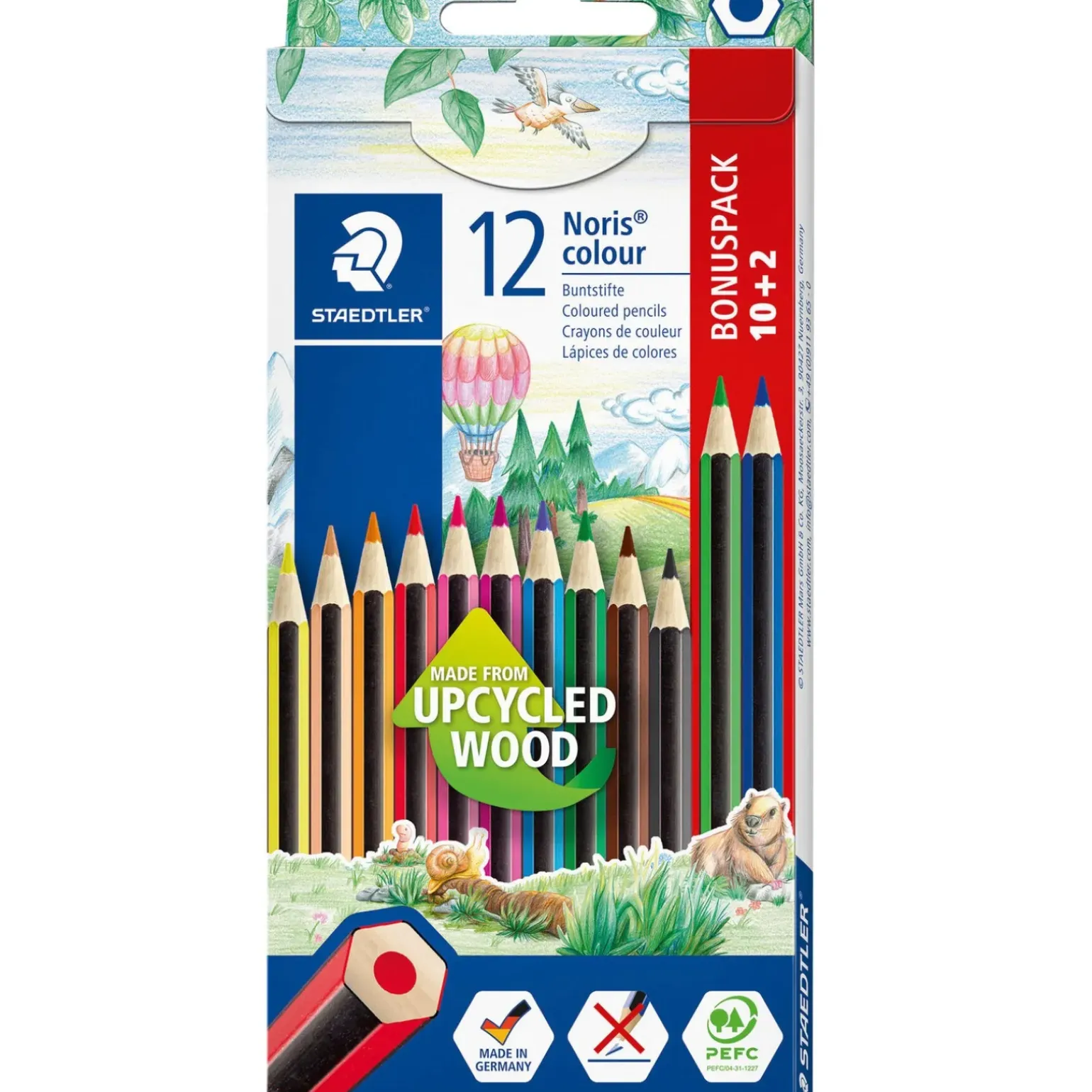 Lapis Cor Noris Staedtler 10+2 Unidades