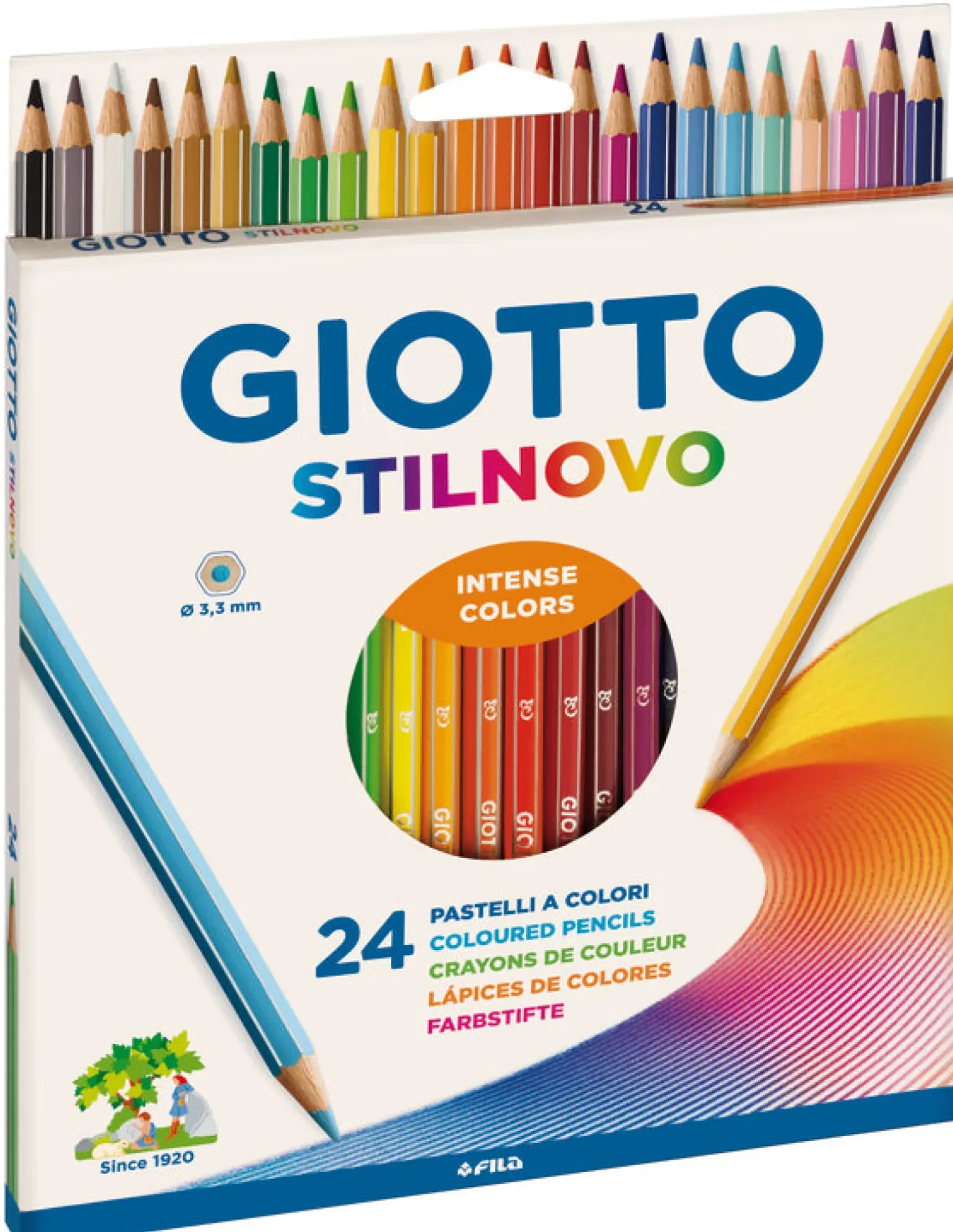 Lapis Cor Sitlnovo 24 Unidades Giotto