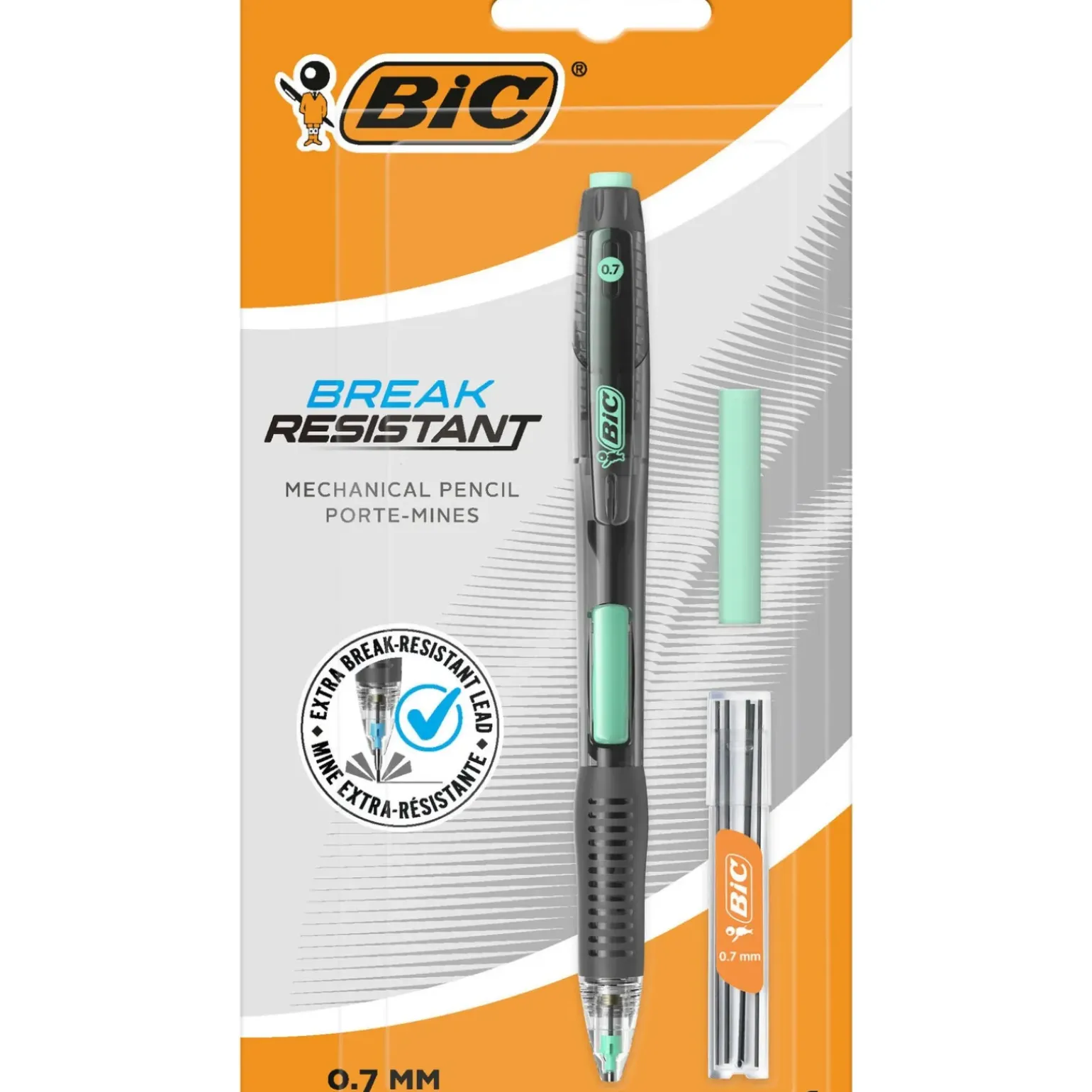 Lapiseira Break R 0.7Mm+6Mina+Borracha