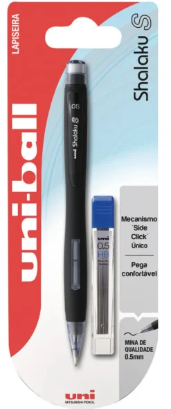 Lapiseira Shalaku 0.5mm com Minas Uni-Ball