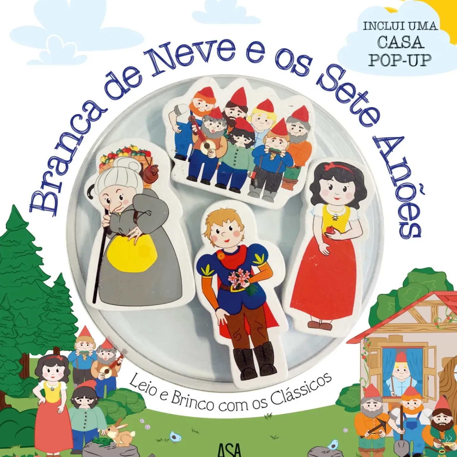 Leio e Brinco com os Clássicos - Branca de Neve e os Sete Anões de Denise Holmberg