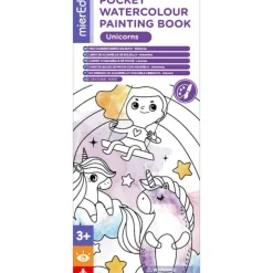Livro de Pintura com Aguarelas - Unicorns