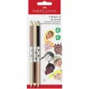 Lápis Bicolor Pele Children Of The World 3 unidades Faber Castell
