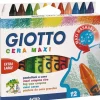 Lápis Cera Maxi 12 unidades Giotto