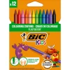 Lápis Cera Plastidecor 12 unidades Bic