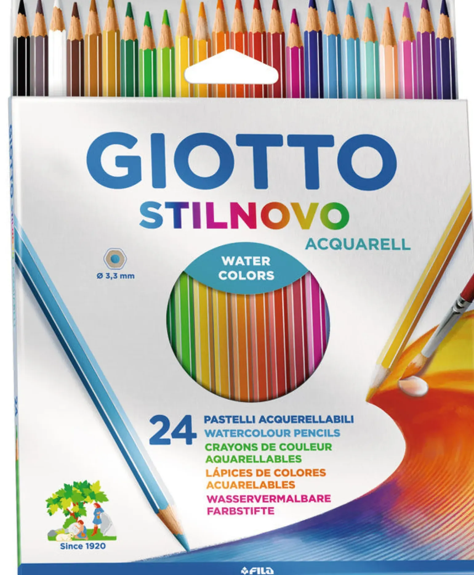 Lápis Cor Aguarela Sitlnovo 24 unidades Giotto