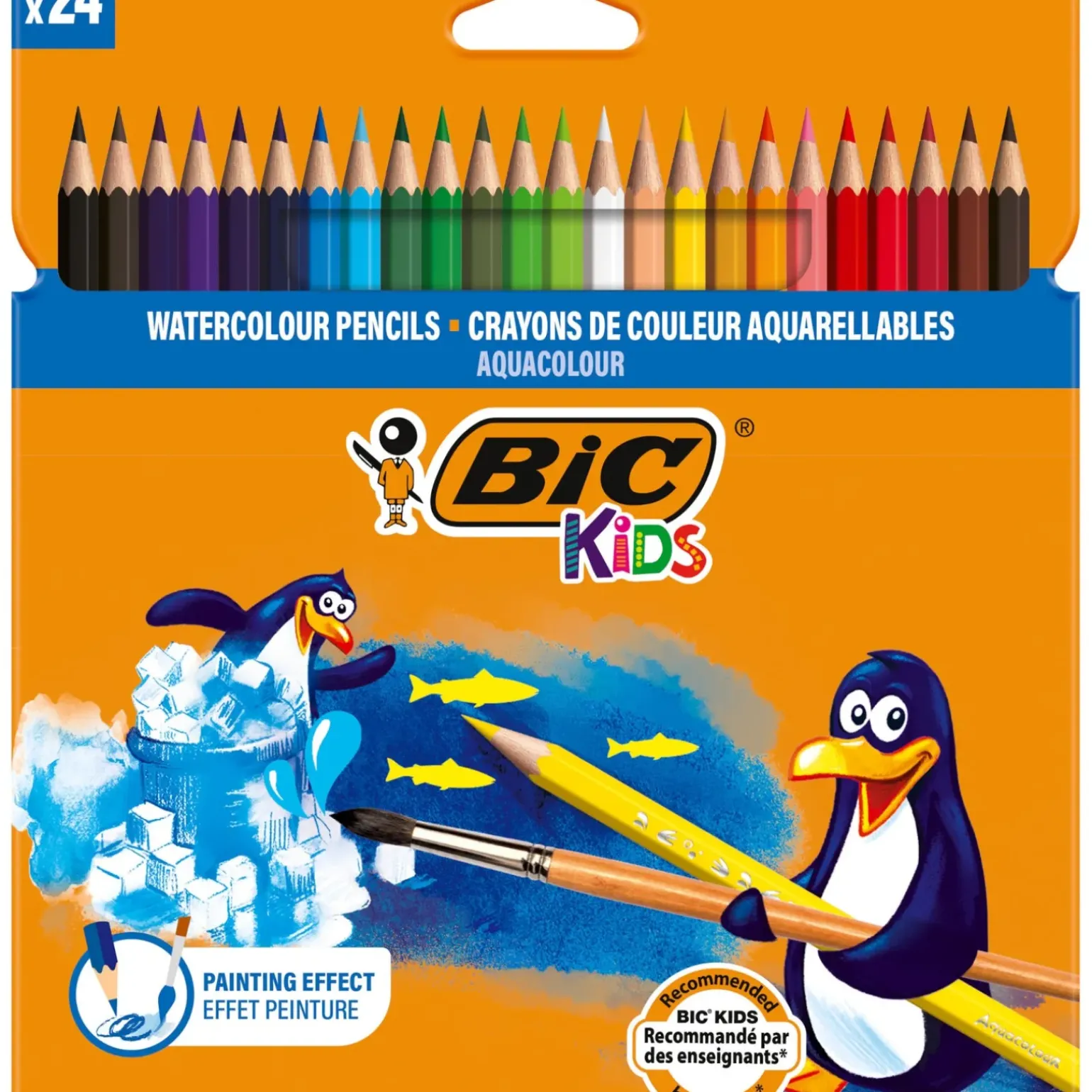 Lápis Cor Aquacouleur Bic Kids 24 Unidades