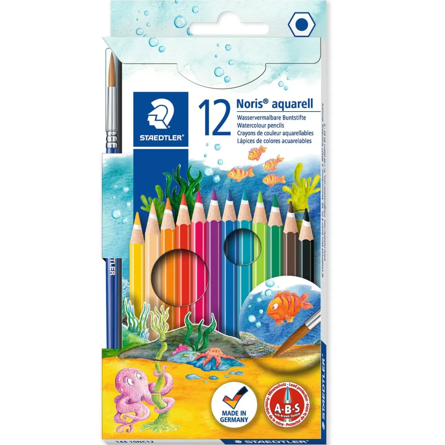 Lápis Cor Aquarell Noris Club 12 unidades Staedtler