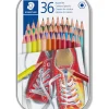 Lápis Cor Hexagonais Caixa Metal 36 Unidades Staedtler